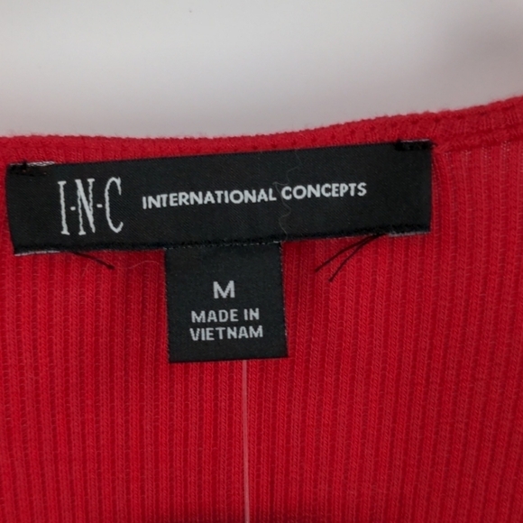 NWT INC International Concepts Faux Wrap Tee - Picture 5 of 8